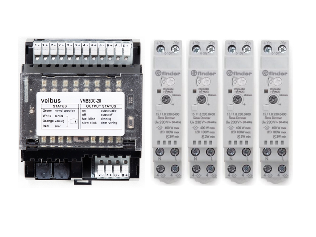 [VMBDIMSET4] Velbus four channel dimming set