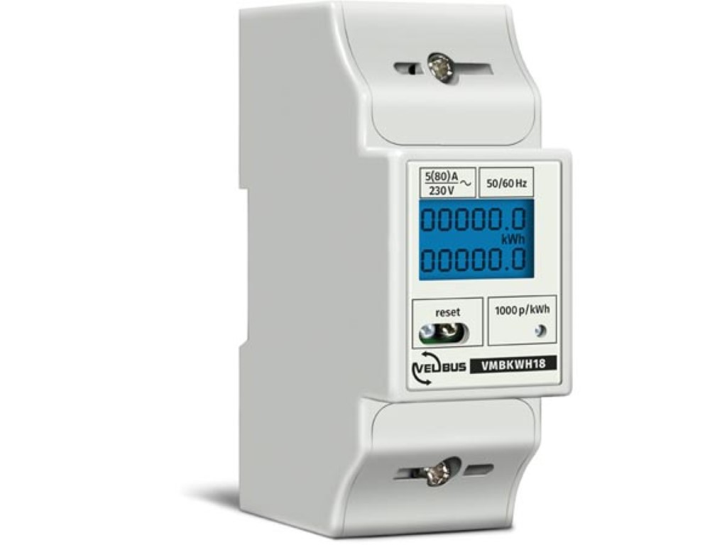 [VMBKWH18] single phase energy meter for DIN rail mounting, 5 (80) A, connectable to VMB7IN